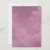 Schimmernde Himmelshardust-Hochzeiten Save The Date (Rückseite)