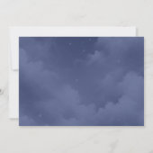 Schimmernde Himmelshardust-Hochzeiten Save The Date (Rückseite)