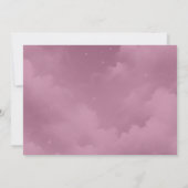 Schimmernde Himmelshardust-Hochzeiten Save The Date (Rückseite)