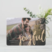 Schimmernde Karierte Fotokarte Feiertagskarte (Stehend Vorderseite)