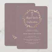 Schimmernde leichte religiöse Einladung (Vorne/Hinten)