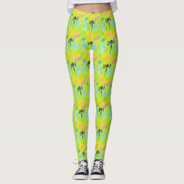Schimmernde Libellenmalerei Leggings