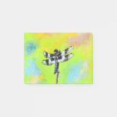 Schimmernde Libellenmalerei Post-it Klebezettel (Vorderseite)