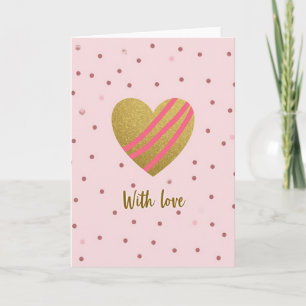 Schimmernde Liebe Muttertagskarte Karte