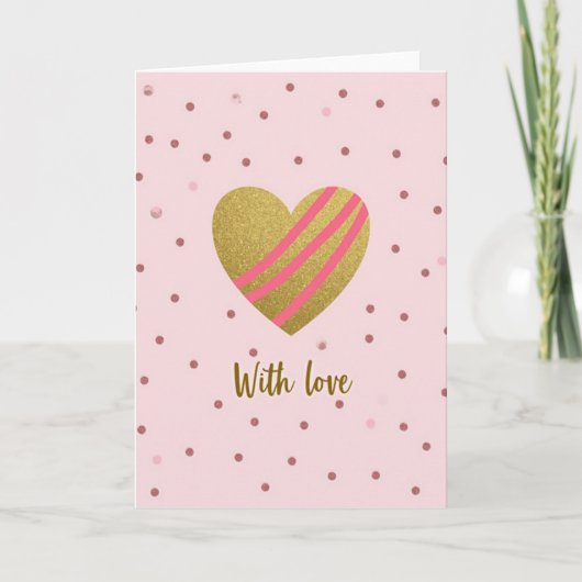 Schimmernde Liebe Muttertagskarte Karte (Vorderseite)