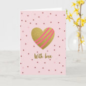 Schimmernde Liebe Muttertagskarte Karte (Gelbe Blume)