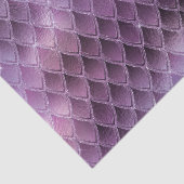 Schimmernde Lila Ombre- und Glitzer-Drachenrollen Seidenpapier (Detail)
