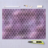 Schimmernde Lila Ombre- und Glitzer-Drachenrollen Seidenpapier (Handwerk)