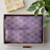 Schimmernde Lila Ombre- und Glitzer-Drachenrollen Seidenpapier (Geschenk)