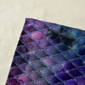 Schimmernde Lila Ombre- und Glitzer-Drachenrollen Strandtuch (Beispiel)