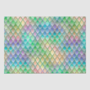 Schimmernde Pastel-Regenbogen- und Glitzer-Drachen Seidenpapier