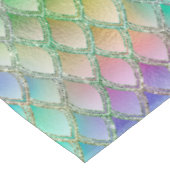Schimmernde Pastel-Regenbogen- und Glitzer-Drachen Tischdecke (Schrägansicht)