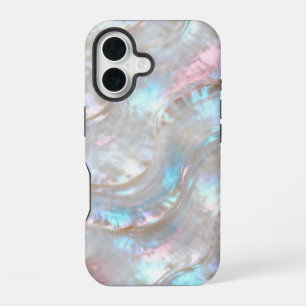Schimmernde Perlmutt iPhone 16 Hülle