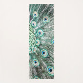 schimmernde Pfauenfeder Yogamatte (Vorderseite)