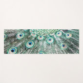 schimmernde Pfauenfeder Yogamatte (Vorderseite (Horizontal))