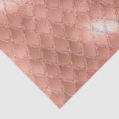 Schimmernde Rose Gold Glitzer Dragon Scales Seidenpapier (Detail)