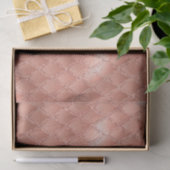 Schimmernde Rose Gold Glitzer Dragon Scales Seidenpapier (Geschenk)