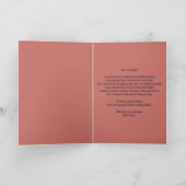 Schimmernde Rose Gold Graduation Caps und Foto Karte (Innenseite)