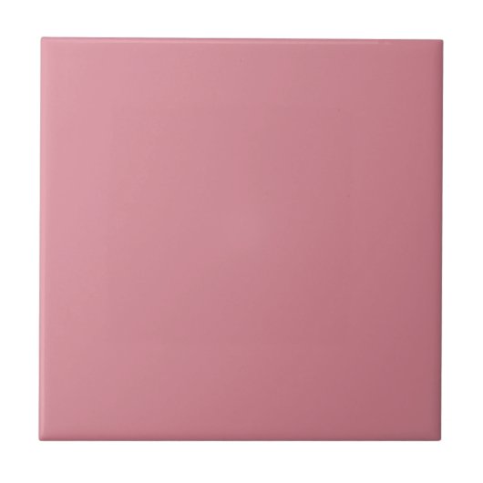 Schimmernde Rose Solid Color Fliese (Vorderseite)