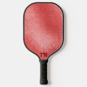 Schimmernde rote irisierende Textur Pickleball Schläger (Vorderseite)