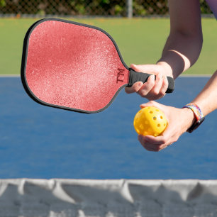 Schimmernde rote irisierende Textur Pickleball Schläger