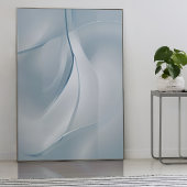 "Schimmernde Ruhe" | Abstrakte Blautöne Poster