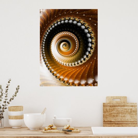 Schimmernde Schuppen Poster (Küche)