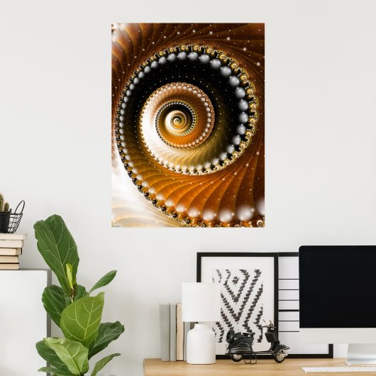 Schimmernde Schuppen Poster (Heimbüro)