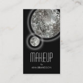 Schimmernde silberne visitenkarte (Vorderseite)