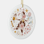 Schimmernde Sternexplosion Keramik Ornament (Rechts)