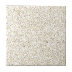 Schimmernde Tile aus Creme und Gold Glitzer Kerami Fliese