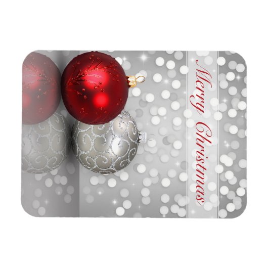 Schimmernde Weihnachtsschmuck - Flexible Magnet (Horizontal)