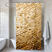 Schimmernder Duschvorhang aus Gold und Black Sequi
