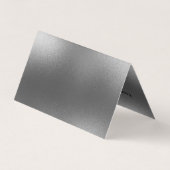 Schimmernder grauer, moderner Hintergrund Visitenkarten (Rückseite)