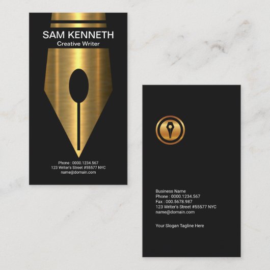 Schimmernder leuchtender visitenkarte (Vorne/Hinten)