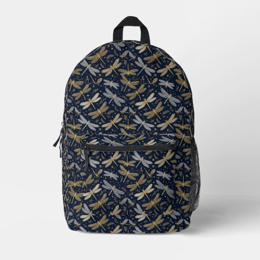 Schimmernder Libellen-Rucksack Bedruckter Rucksack (Vorderseite)