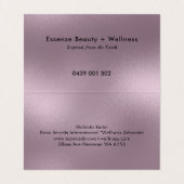 schimmernder Lila, moderner Hintergrund Visitenkarten (Innenseite Aufgefaltet)