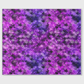 Schimmernder Lila Ozean Glamour Meerjungenskala Geschenkpapier (Flach)