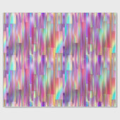 Schimmernder, metallischer, eiternder Regenbogen Geschenkpapier (Flach)