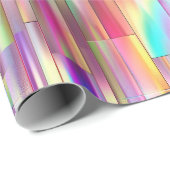 Schimmernder, metallischer, eiternder Regenbogen Geschenkpapier (Rolleneckpunkt)