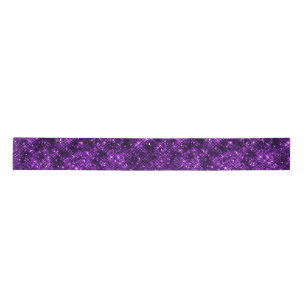 Schimmernder Ozean Glamour Lila Glitter Satinband