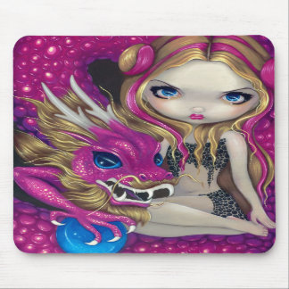 "Schimmernder rosa Drache" Mousepad