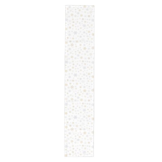 Schimmernder Schnee Mittelgroßer Tischläufer (Vorderseite)