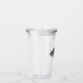 Schimmernder Silberfisch Acryltrinkbecher (Rechts)