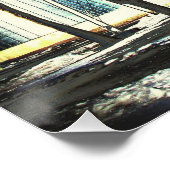 Schimmernder Wasserturm Poster (Ecke)