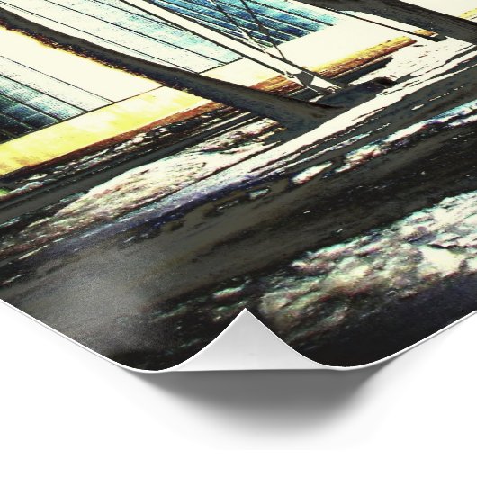 Schimmernder Wasserturm Poster (Ecke)