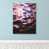 Schimmerndes Abend Wasser Leinwanddruck (Insitu (Holzboden))