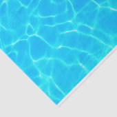 Schimmerndes Blue Pool Water Reflections Foto Seidenpapier (Ausschnitt)