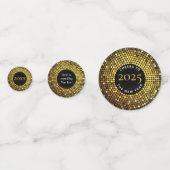 Schimmerndes Circle Lights Silvester Party Konfetti (Vorderseiten)