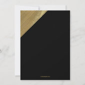 Schimmerndes Corner Stripes Foto Einladung (Rückseite)